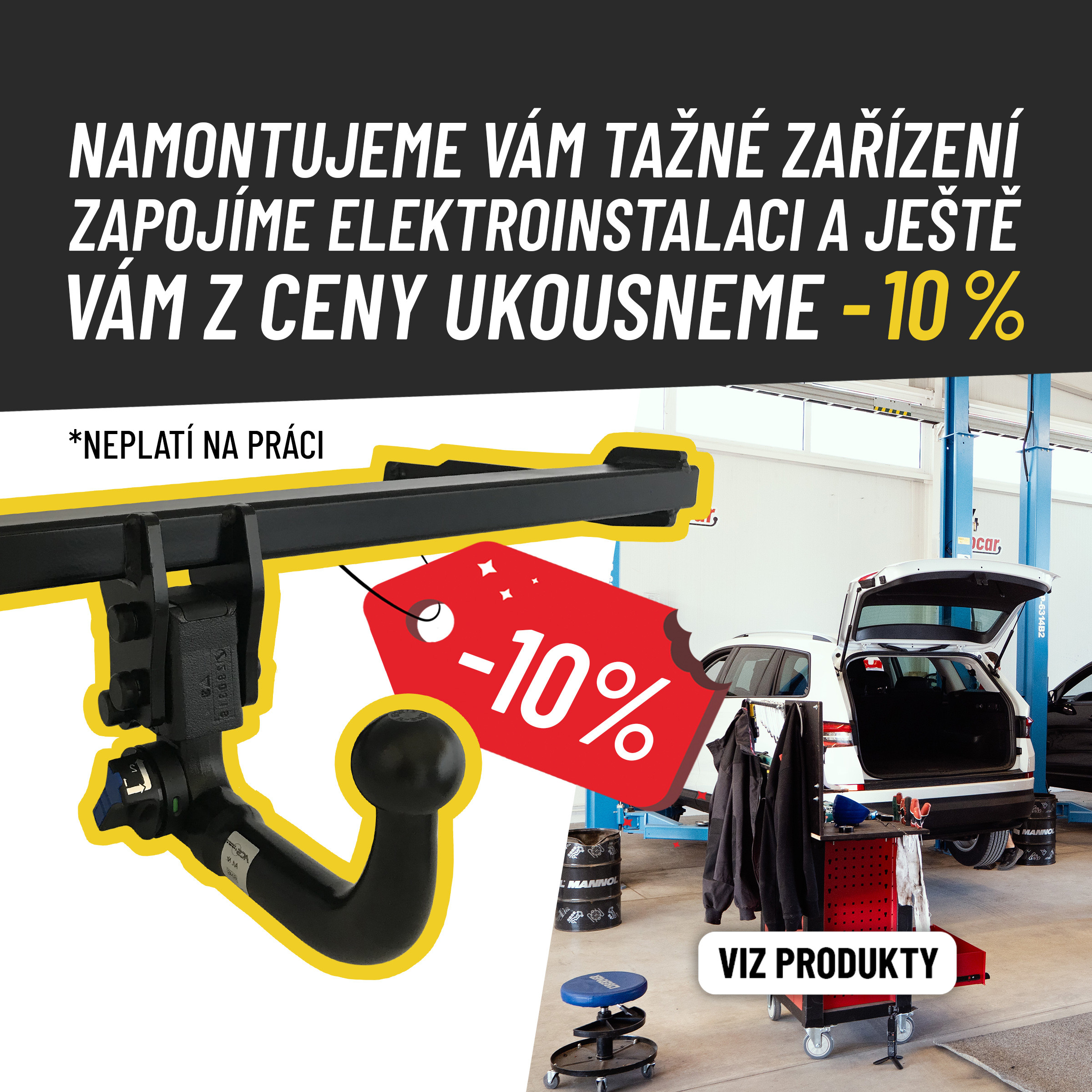sleva -10% na tazne